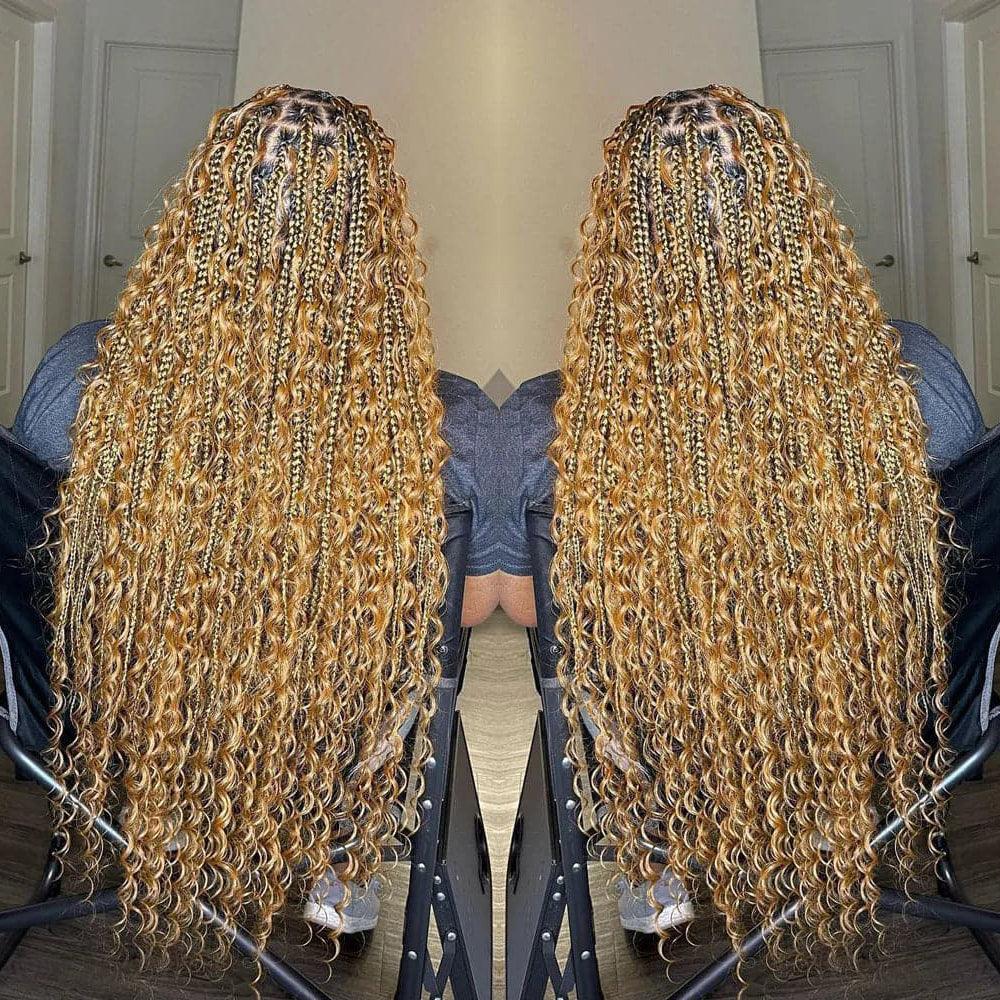 JYZ Color 27# Deep Wave Human Hair Bulk for Braiding 100G/Bundle - JYZ HAIR