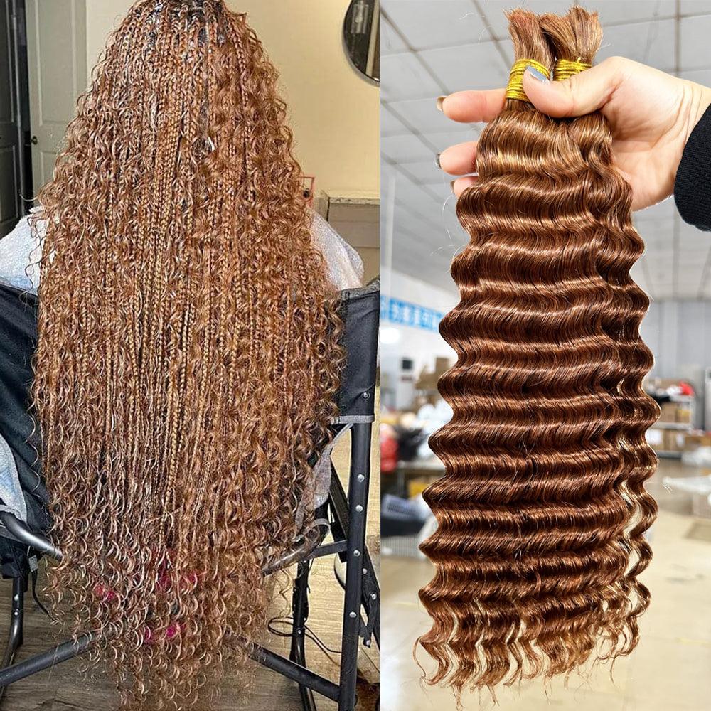 JYZ Bulk Human Hair 30# Deep Wave For Braiding - JYZ HAIR