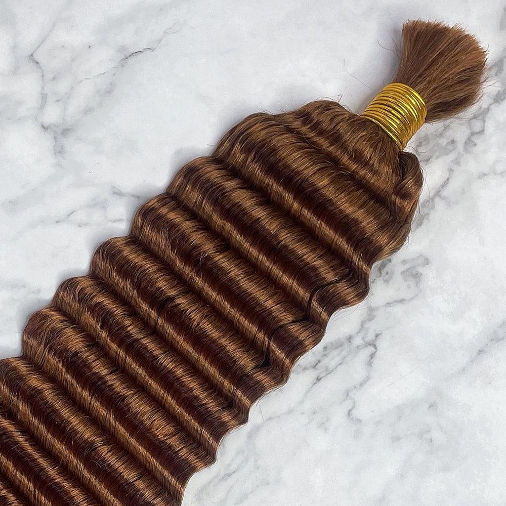 JYZ Bulk Human Hair 30# Deep Wave For Braiding - JYZ HAIR