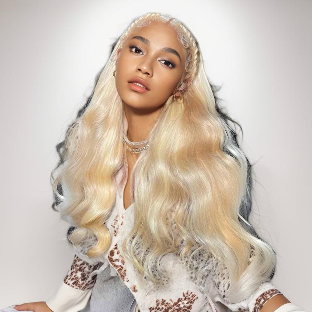 JYZ Blonde 613# Body Wave Lace Front Human Hair Wigs