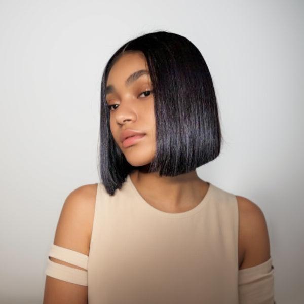 JYZ Bob Straight Lace Front Wigs 100% Human Hair for Black Women