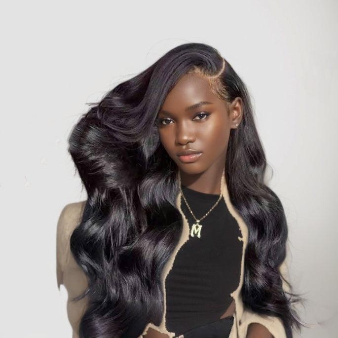 JYZ Body Wave Brazilian Human Hair Lace Front Wigs Match All Skin Tones