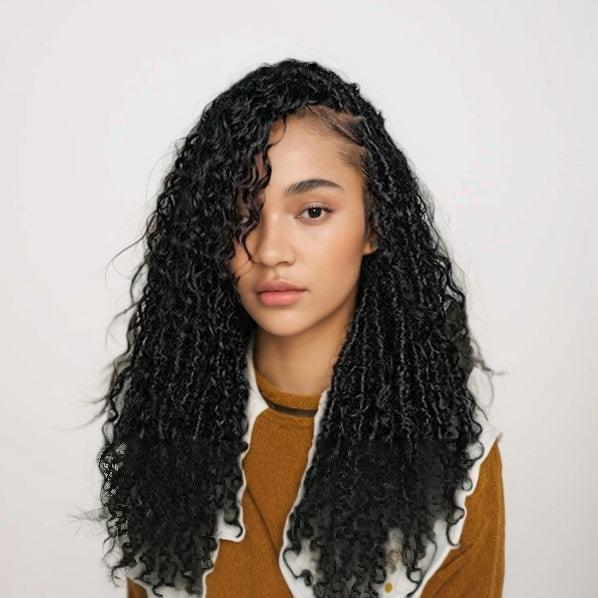 JYZ Spanish Curly 100% Bulk Human Hair For Braiding No Weft