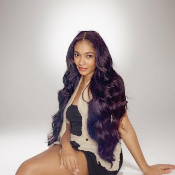 JYZ Brazilian Body Wave 3 Bundles/Pack with Swiss Transparent Lace Closure