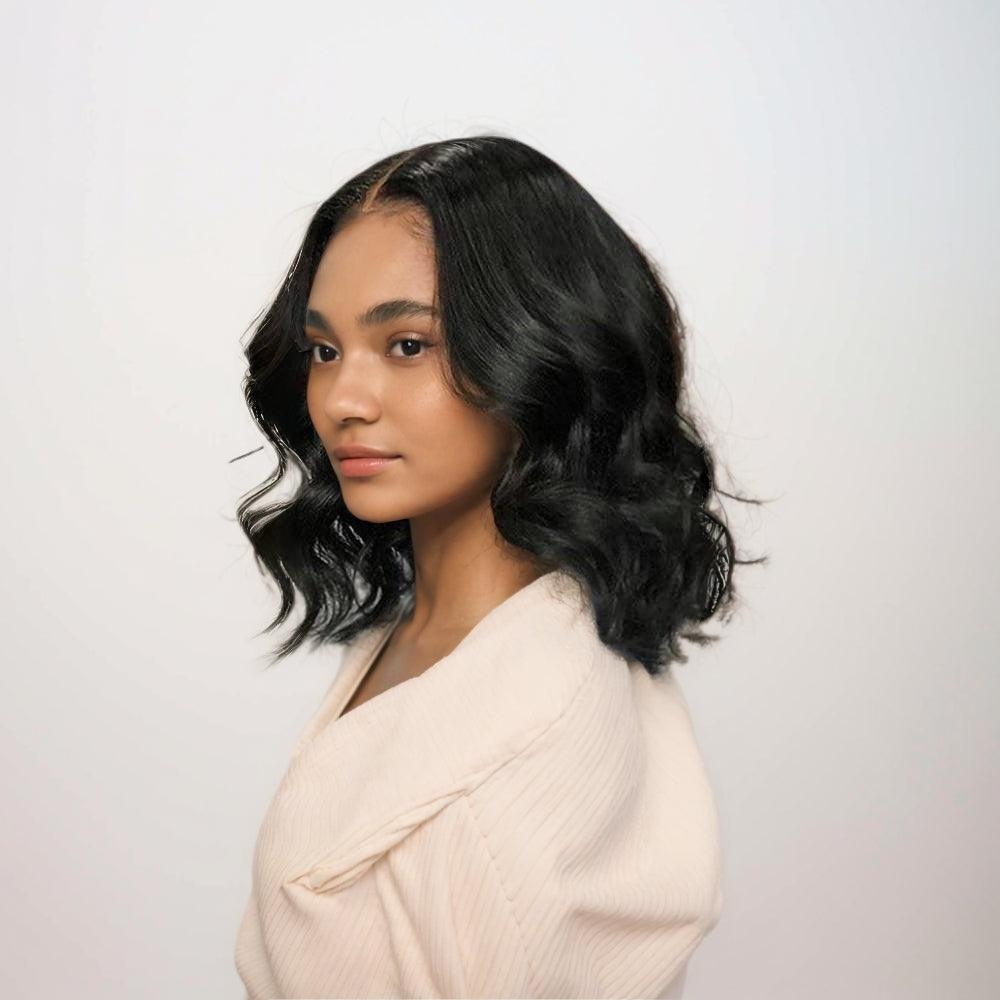 JYZ Deal Bob Wavy 10 Inch Brazilian Human Hair Wigs