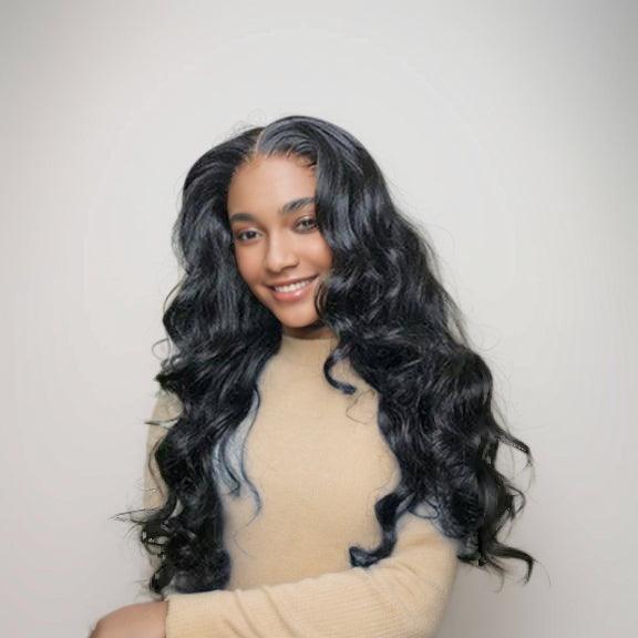 JYZ Loose Wave Peruvian Virgin Bundles 3PCS/Lot With Lace Frontal