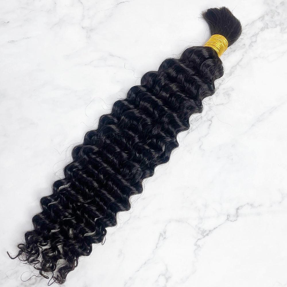 JYZ Deep Curly Bulk Human Hair No Weft For Boho Braids