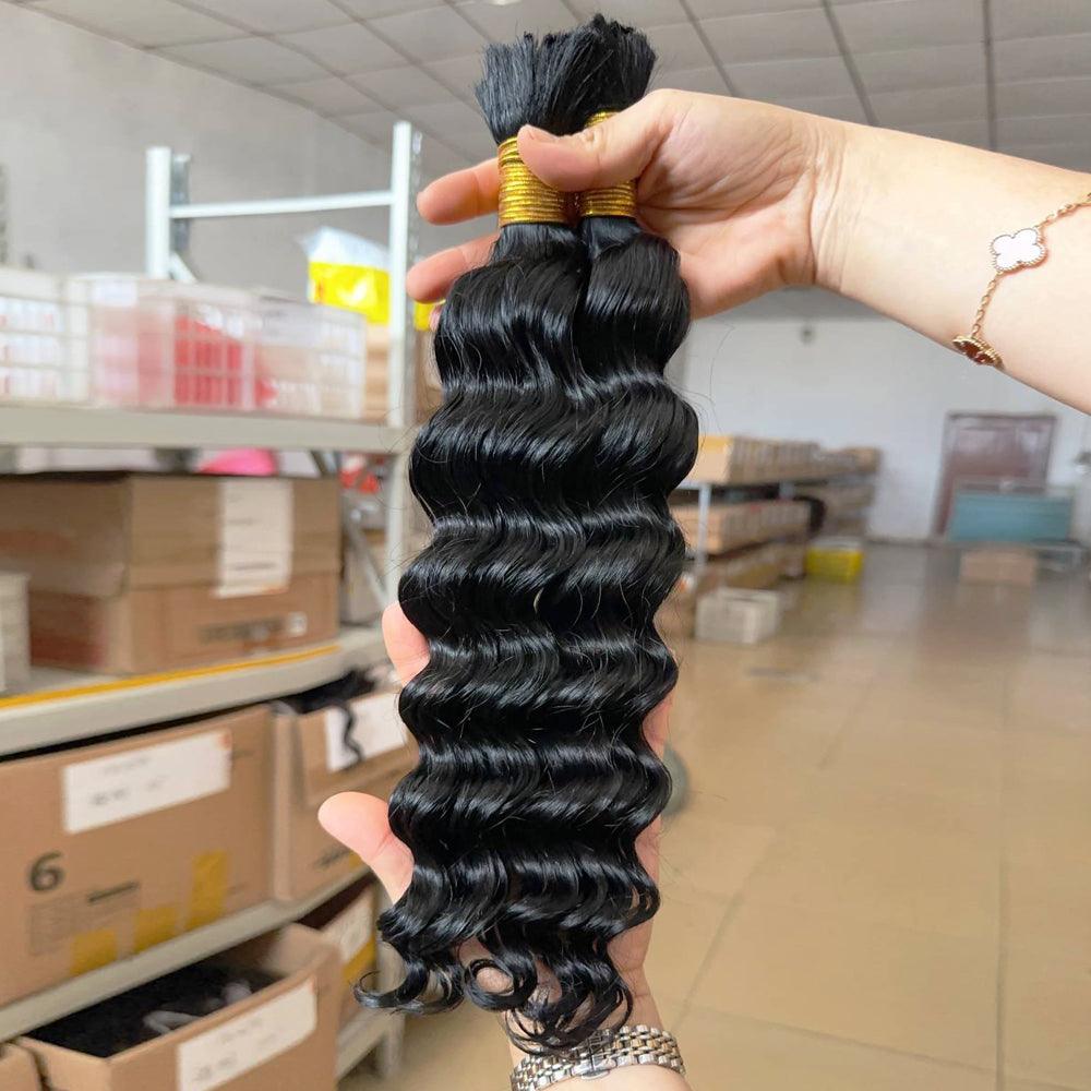 JYZ 1B# Loose Deep Bulk Virgin Human Hair No Weft For Boho Braids - JYZ HAIR