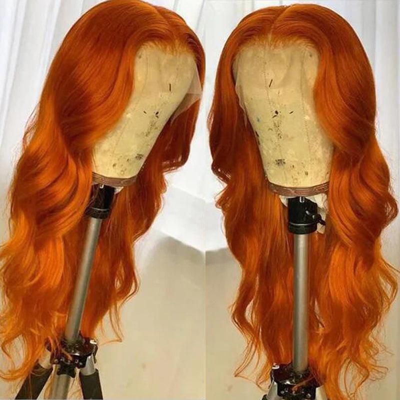 JYZ Ginger 350# Body Wave 100% Human Hair Lace Frontal Wigs - JYZ HAIR