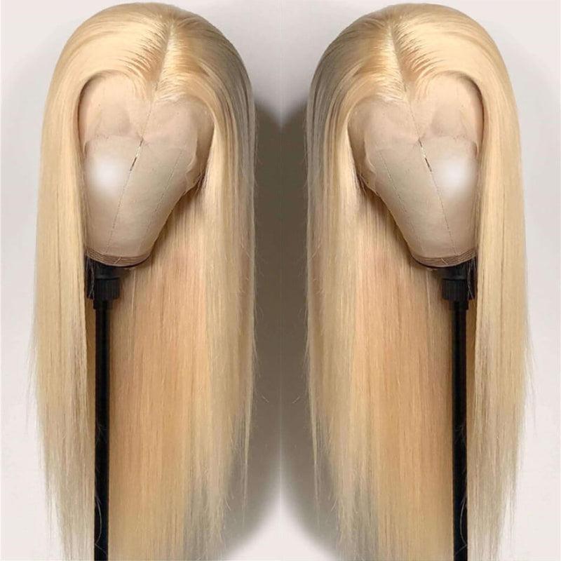 JYZ Pre Plucked 13X4 Lace Front Blonde 613# Straight Human Hair Wig - JYZ HAIR