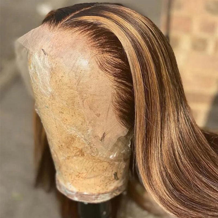 JYZ Highlight 4#/27# Straight Brazilian Human Hair Wigs