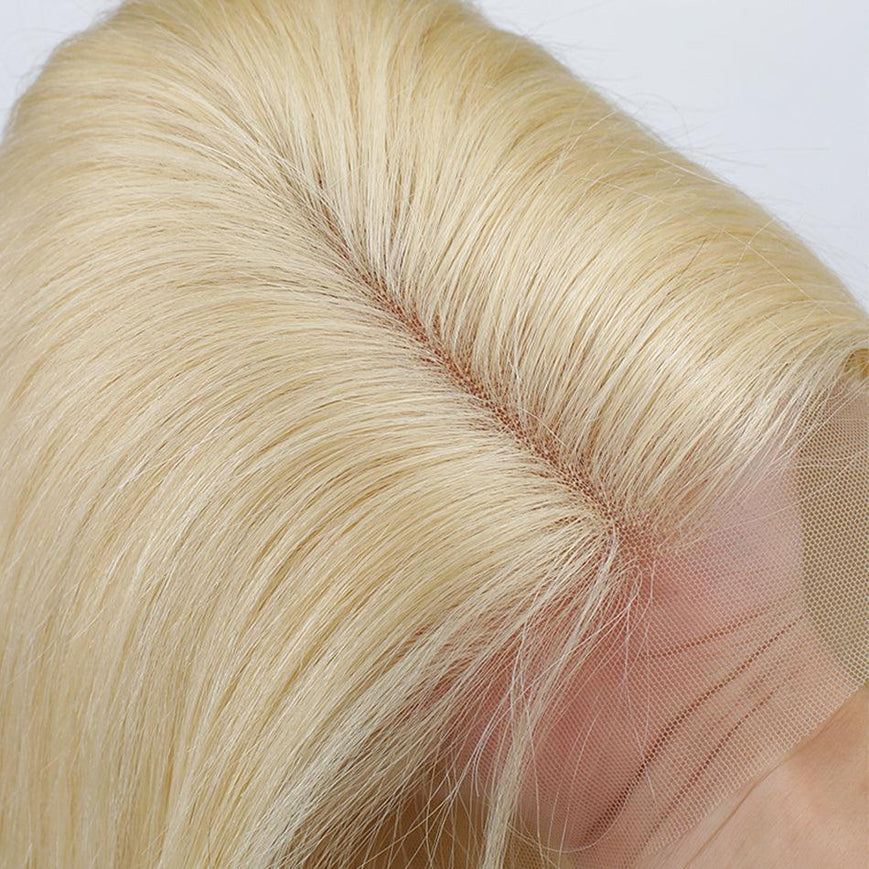 JYZ Pre Plucked 13X4 Lace Front Blonde 613# Straight Human Hair Wig