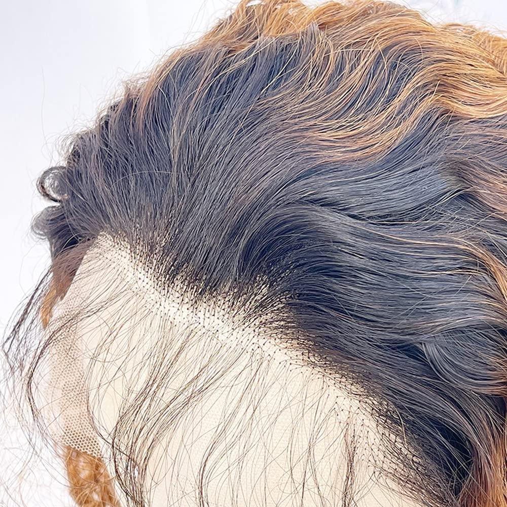 JYZ Ombre Curly 1B/27# Lace Frontal Wigs Pre Plucked - JYZ HAIR