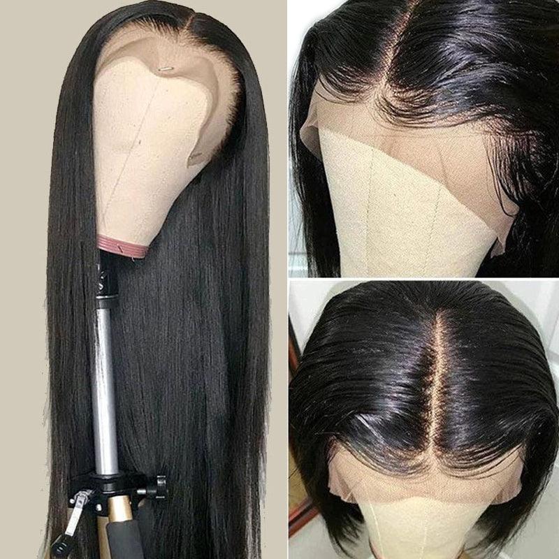 JYZ Natural Pre-Plucked Hairline Straight Human Virgin Hair Lace Front Wigs - JYZ HAIR