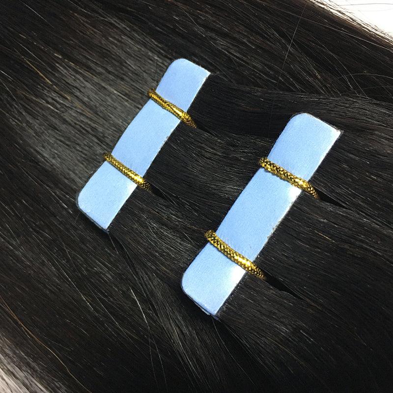 JYZ Tape In Hair Extensions Natural Black Real Human Hair Extensions Seamless Straight Tape In Human Hair Extensions 2.5g/piece - JYZ HAIR