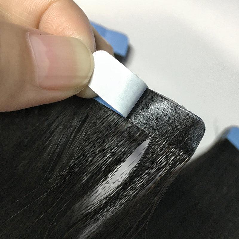 JYZ Body Wave Tape In Human Hair Extensions 100% Remy Virgin Hair Extension Adhesive Invisible Brazilian Hair Tape Ins 2.5g/Piece - JYZ HAIR