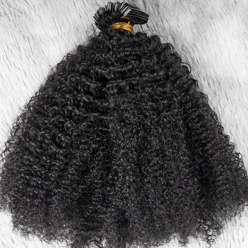JYZ Kinky Hair Tape In Hair Extensions Cuticle Aligned Remy Afro Kinky Curly Human Hair Tape Hair Extension for Black Women 2.5g/piece - JYZ HAIR