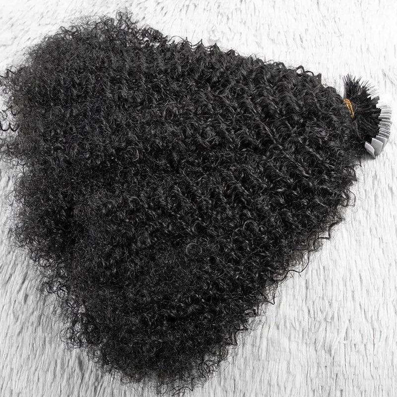 JYZ Kinky Hair Tape In Hair Extensions Cuticle Aligned Remy Afro Kinky Curly Human Hair Tape Hair Extension for Black Women 2.5g/piece - JYZ HAIR