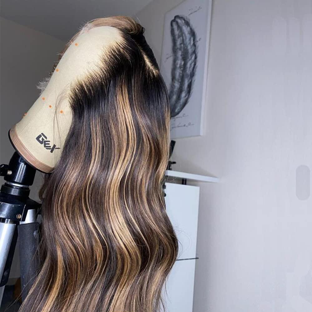 JYZ Highlight 4#/27# Body Wave Human Lace Front Wigs Side Part - JYZ HAIR