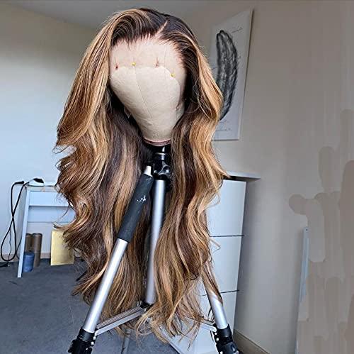 JYZ Highlight 4#/27# Body Wave Human Lace Front Wigs Side Part - JYZ HAIR