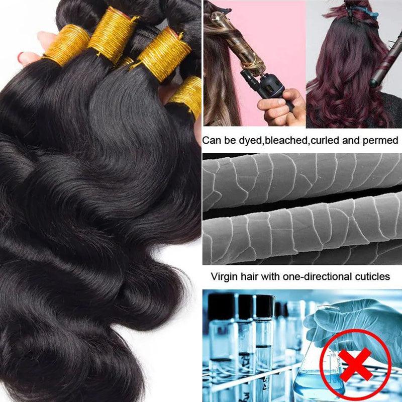 JYZ Brazilian Hair Bundles 3 Pcs/pack Body Wave Virgin Hair - JYZ HAIR