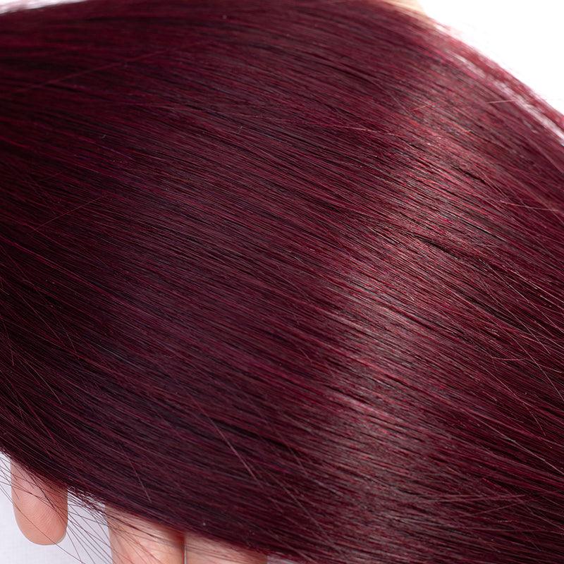 JYZ Burgundy# Body Wave Raw Virgin Hair Weave Extensions 3 Bundles/Pack - JYZ HAIR