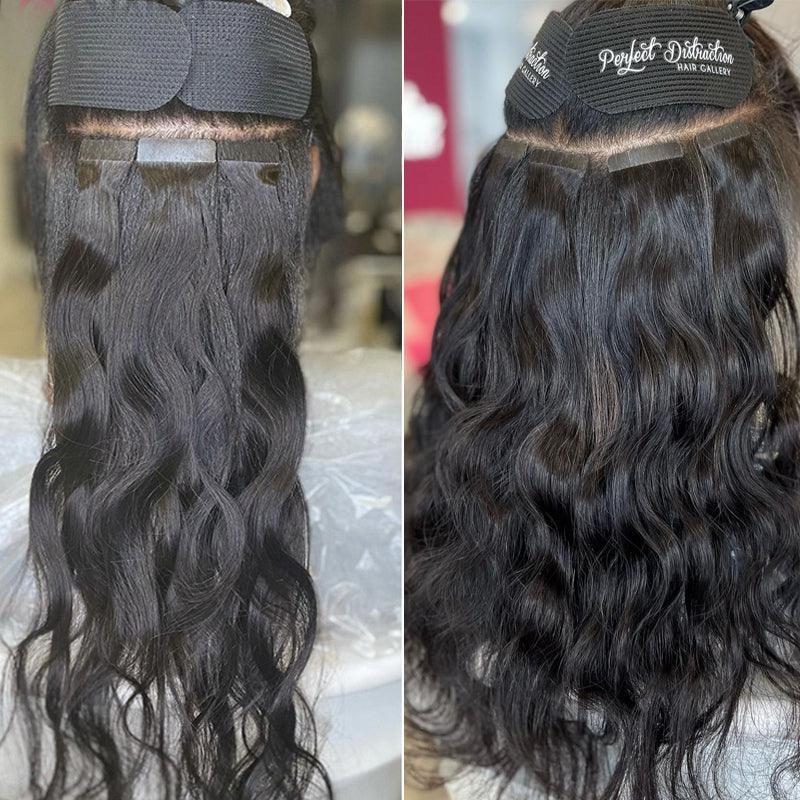 JYZ Body Wave Tape In Human Hair Extensions 100% Remy Virgin Hair Extension Adhesive Invisible Brazilian Hair Tape Ins 2.5g/Piece - JYZ HAIR