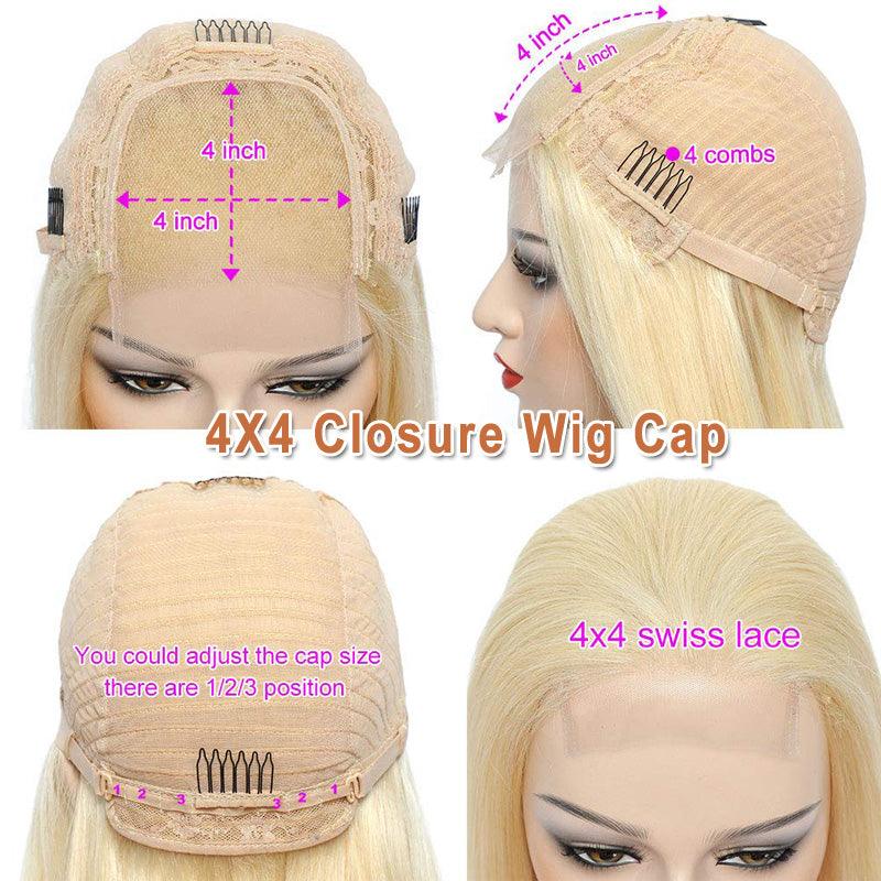 JYZ Deal 613# Blonde 10 inch Short Bob Human Hair Wigs - JYZ HAIR
