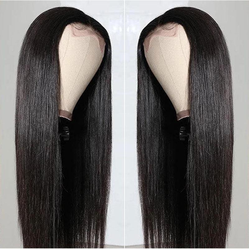 JYZ Straight Brazilian 13x4 HD Transparent Lace Frontal Human Hair Wigs