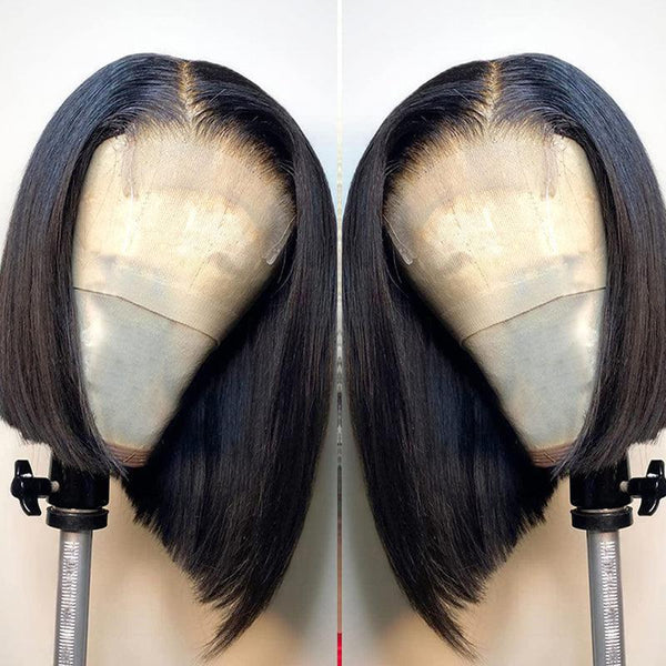 JYZ Bob Straight Lace Front Wigs 100% Human Hair for Black Women