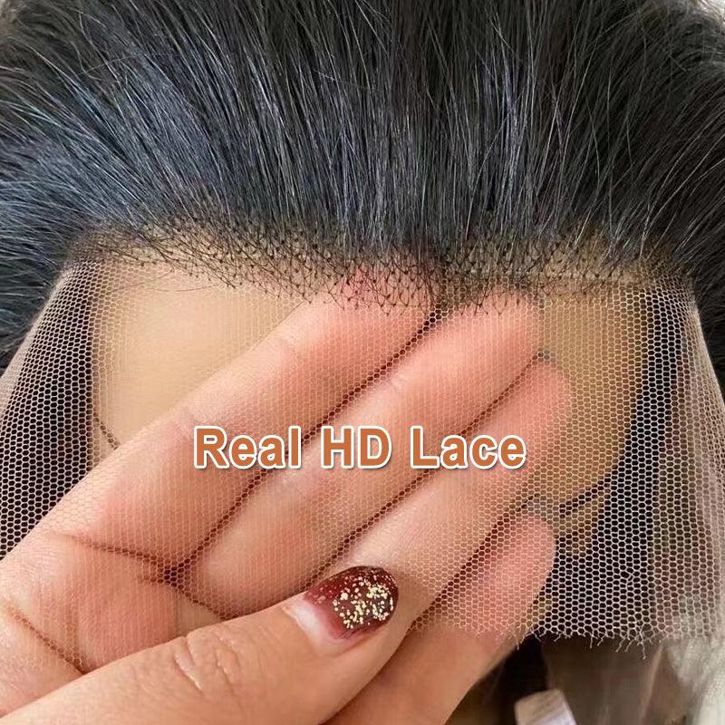 JYZ Loose Deep Wave Brazilian Human Hair Transparent HD Lace Frontal Wigs - JYZ HAIR