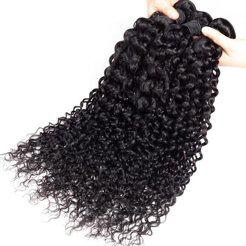 JYZ Jerry Curly 10A Unprocessed Human Hair Bundles 3pcs/Lot - JYZ HAIR