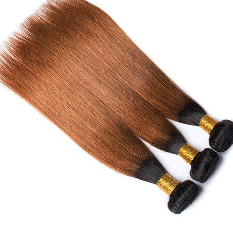 JYZ Ombre 1B/30# Brazilian Raw Hair Body Wave 3 Bundles/Lots - JYZ HAIR