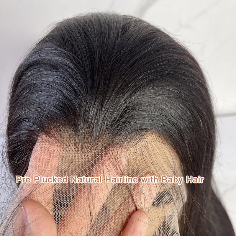 JYZ Natural Pre-Plucked Hairline Straight Human Virgin Hair Lace Front Wigs - JYZ HAIR