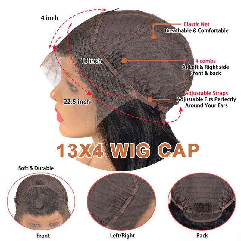 JYZ Straight Brazilian 13x4 HD Transparent Lace Frontal Human Hair Wigs - JYZ HAIR