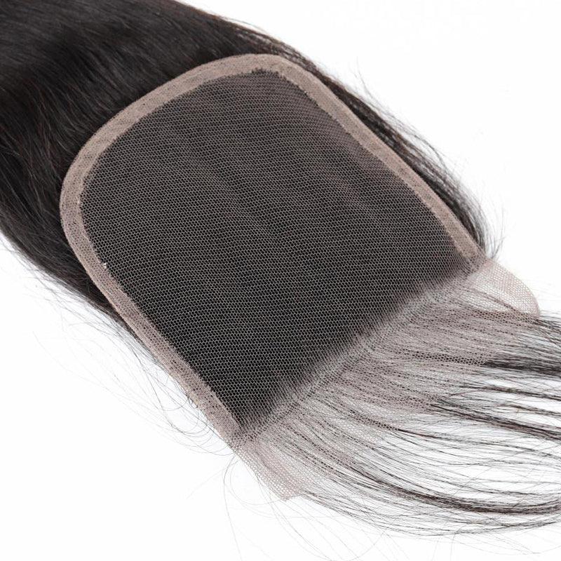 JYZ Straight 4x4 5x5 Free Part Swiss Transparent HD Lace Closure - JYZ HAIR