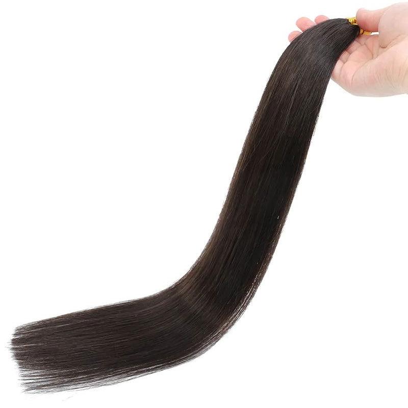 JYZ I Tip Human Hair Extensions Jet Black Keratin Hair Extensions Remy Straight Stick Tip Real Human Hair Extensions #1B Natural Black 1g/Strand - JYZ HAIR