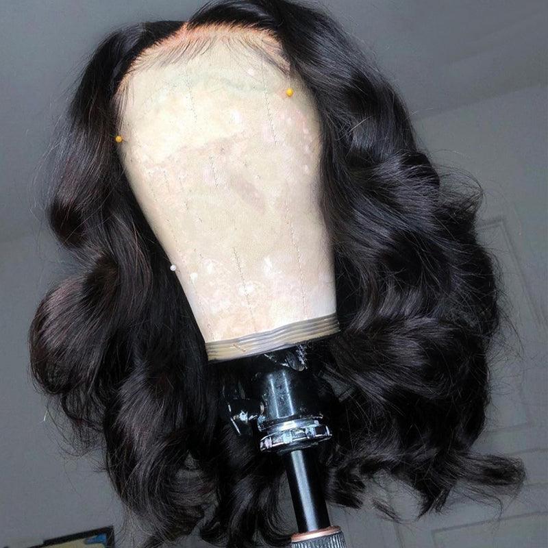 JYZ Deal Bob Wavy 10 Inch Brazilian Human Hair Wigs