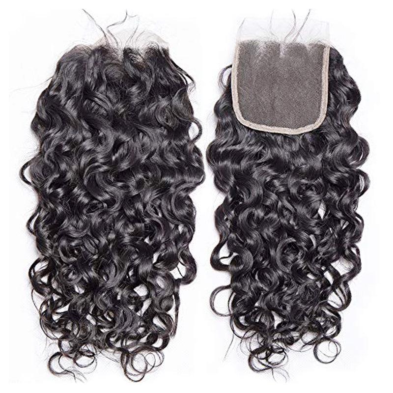JYZ 10A Water Wave Brazilian Virgin Hair Extensions 3 Bundles/Lot With Closure - JYZ HAIR