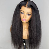 JYZ Kinky Straight Lace Front Human Hair Wigs Natural Looking - JYZ HAIR