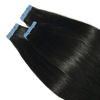 JYZ Tape In Hair Extensions Natural Black Real Human Hair Extensions Seamless Straight Tape In Human Hair Extensions 2.5g/piece - JYZ HAIR