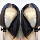JYZ Bob Straight 4x4 Transparent HD Lace Closure Wigs Brazilian Virgin Hair - JYZ HAIR