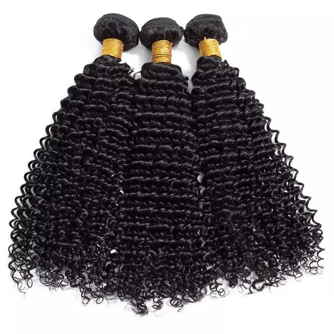 JYZ Brazilian Kinky Curly Virgin Human Hair Weave 3 bundles/Pack