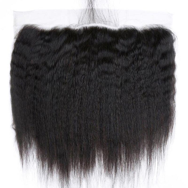 JYZ Kinky Straight Brazilian Virgin Hair Bundles 3Pcs/Pack With Lace Frontal - JYZ HAIR