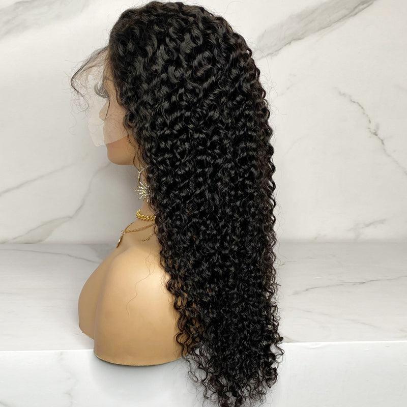 JYZ Brazilian Curly 13x4 Transparent Lace Front Human Hair Wigs - JYZ HAIR